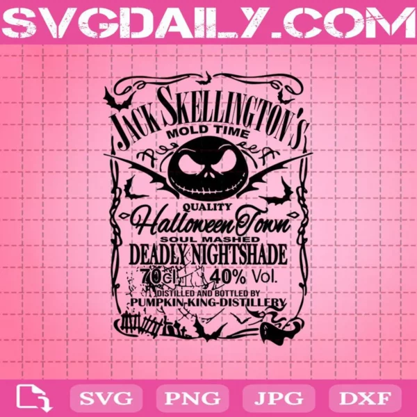 Jack Skellington Mold Time Quality Halloween Town Soul Mashed Deadly Nighshade Svg