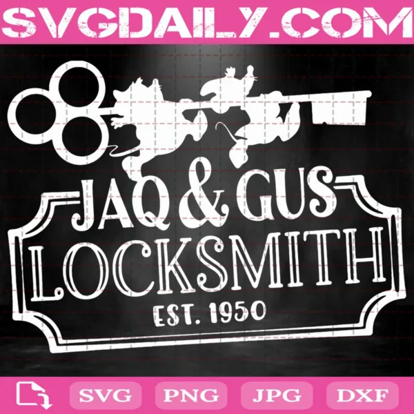 Jaq And Gus Locksmith Est. 1950 Svg