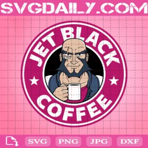 Jet Black Coffee Svg