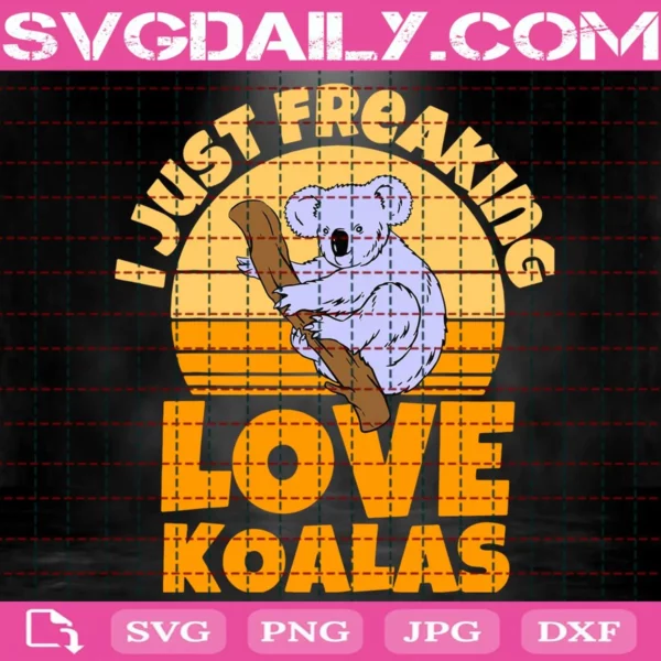 Just A Girl Who Loves Koalas Svg