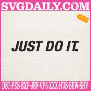 Just Do It Logo Embroidery Files