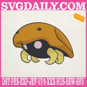 Kabuto Pokemon Embroidery Design