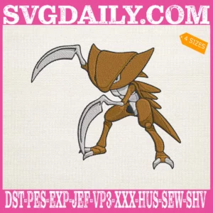 Kabutops Pokemon Embroidery Design