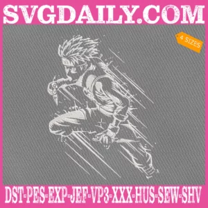 Kakashi Ninja Embroidery Design