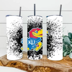 Kansas Jayhawks Football 20oz Skinny Tumbler