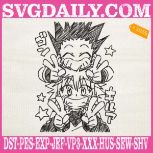 Killua And Gon Embroidery Design
