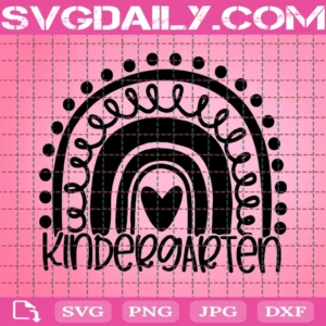 Kindergarten Rainbow Svg