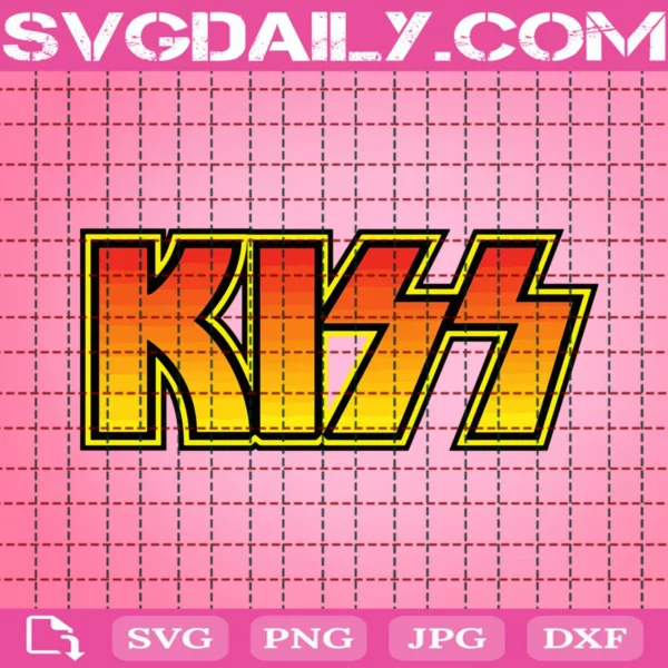 Kiss American Rock Band Svg