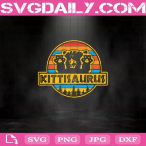 Kittisaurus Svg, Funny Cat Svg