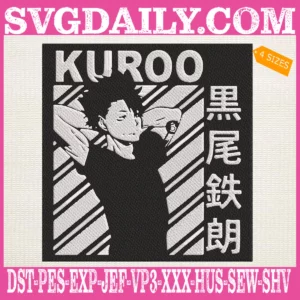 Kuroo Tetsurou Embroidery Design