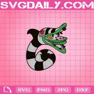 Layered Svg Beetlejuice Sandworm