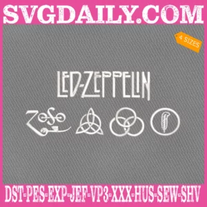 Led Zeppelin Embroidery Design