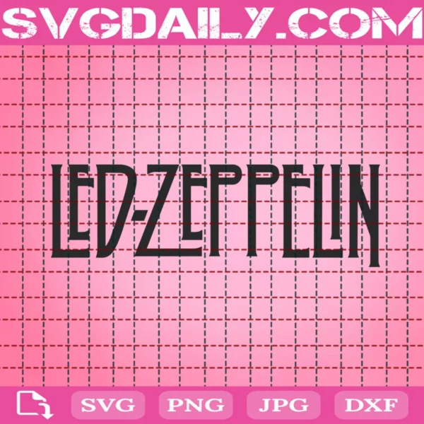 Led Zeppelin Rock Band Logo Svg
