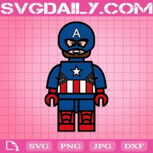 Lego Captain America Svg