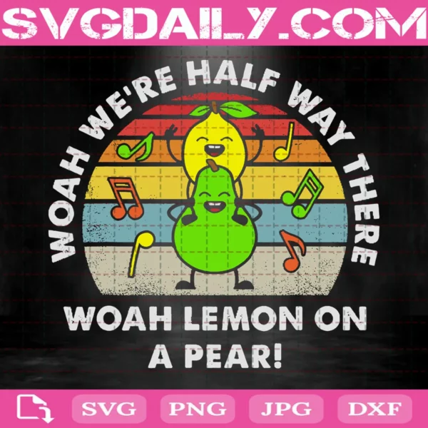 Lemon On A Pear Svg