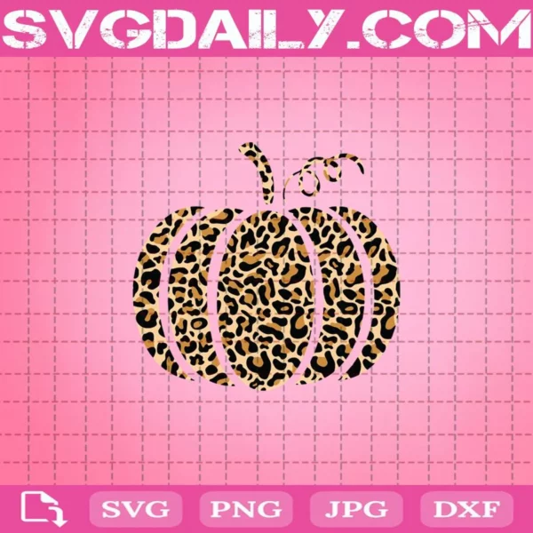 Leopard Pumpkin Svg