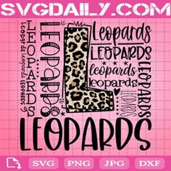 Leopards Svg, Typography Svg