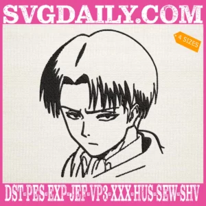 Levi Ackerman Embroidery Design
