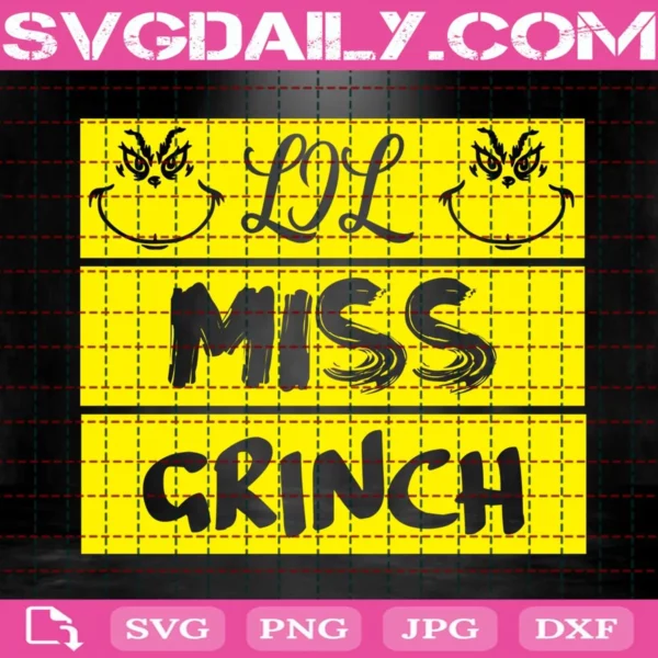 Lil Miss Grinch Svg