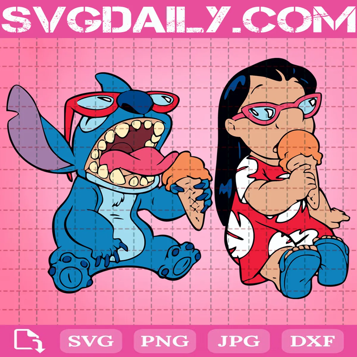 Lilo And Stitch Ice Cream Svg