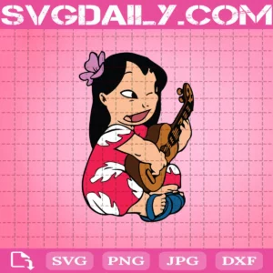 Lilo Guitar Singer Lilo And Stitch Svg