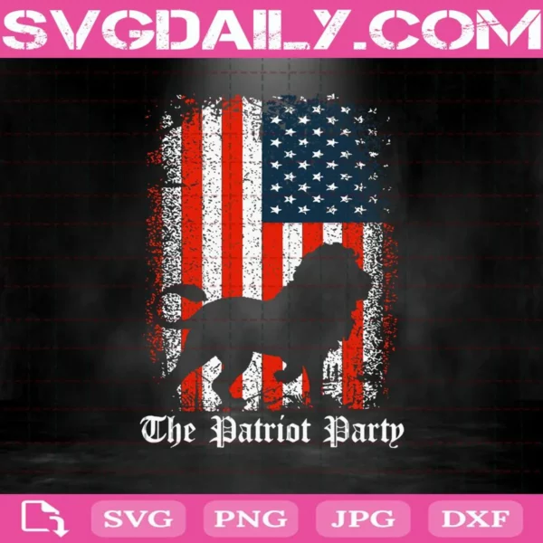 Lion The Patriot Party Svg