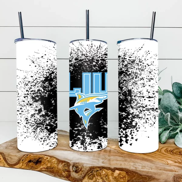 Long Island University Sharks 20oz Skinny Tumbler