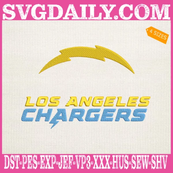 Los Angeles Chargers Embroidery Files