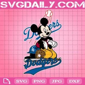 Los Angeles Dodgers Mickey Svg