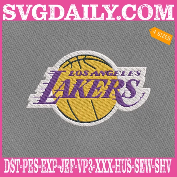 Los Angeles Lakers Embroidery Machine