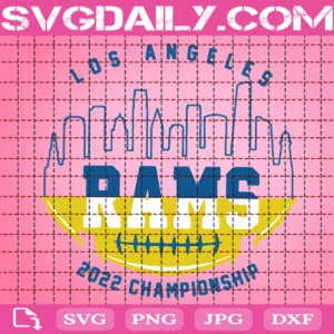 Los Angeles Rams 2022 Championship Svg