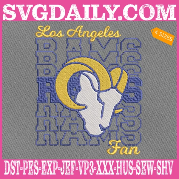 Los Angeles Rams Embroidery Files