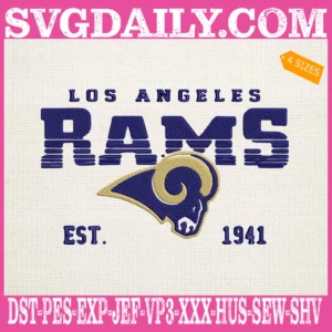 Los Angeles Rams Est 1941 Embroidery Files