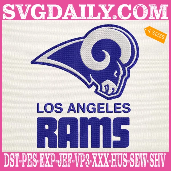 Los Angeles Rams Logo Embroidery Files