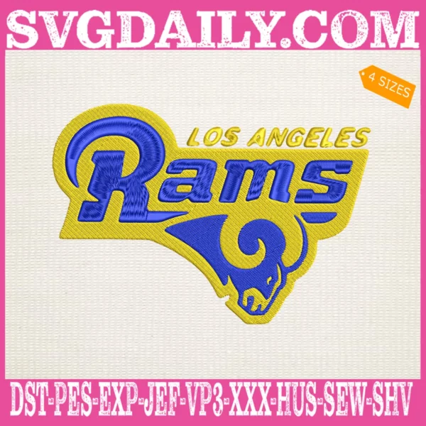 Los Angeles Rams NFC West Champions Embroidery Files