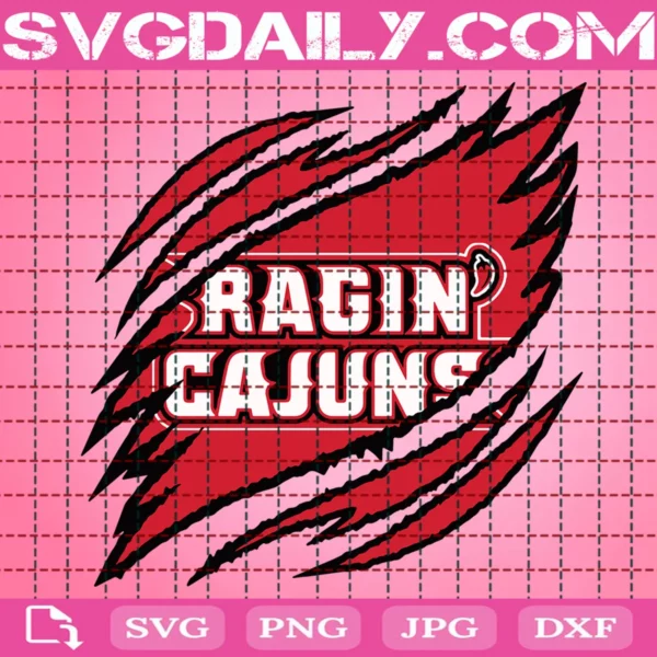 Louisiana Ragin' Cajuns Claws Svg