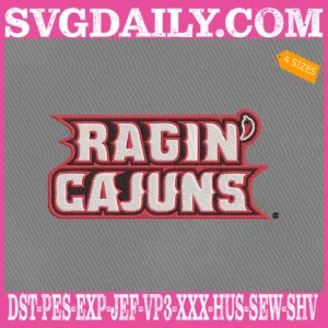 Louisiana Ragin' Cajuns Embroidery Machine