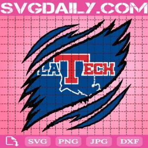 Louisiana Tech Bulldogs Claws Svg