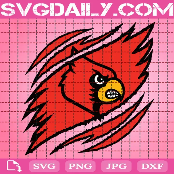Louisville Cardinals Claws Svg