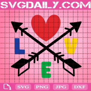 Love Arrow Svg, Autism Arrow Svg