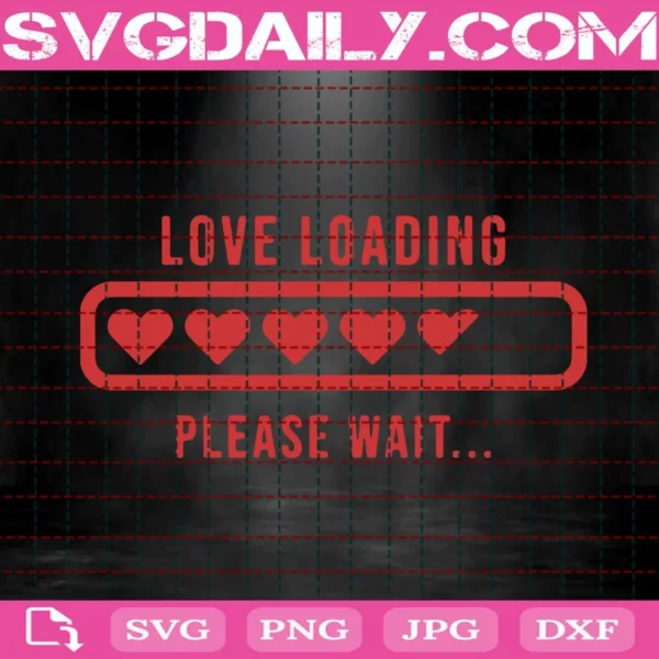 Love Loading Please Wait Svg
