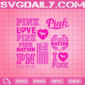Love Pink Svg, Love Pink Svg Bundle