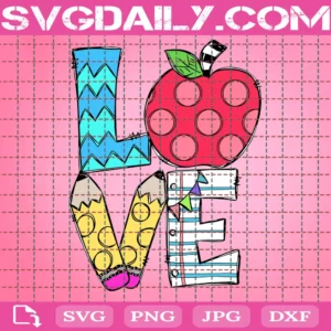 Love Svg, Apple Svg