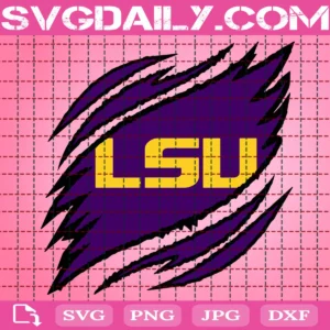 Lsu Tigers Claws Svg