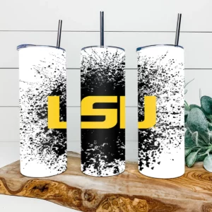 LSU Tigers Football 20oz Skinny Tumbler