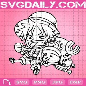 Luffy And Tony Tony Chopper Svg