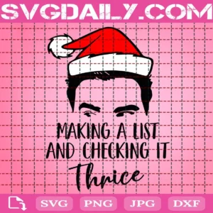 Making A List And Checking It Thrice Svg