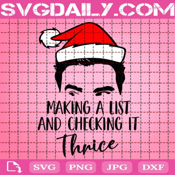Making A List And Checking It Thrice Svg