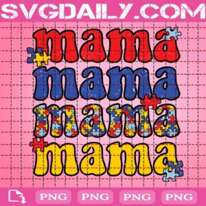 Mama Autism Png, Autism Mom Png
