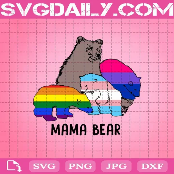 Mama Bear & Baby Bear Svg